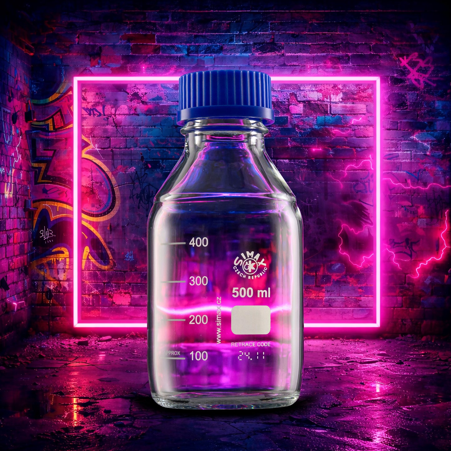 Agar Pouring Lab Bottles